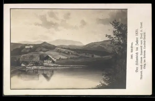 AK Alt-Graz, Hilmteich im Jahre 1830