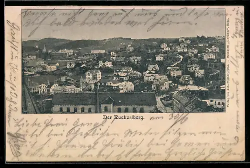 AK Graz, Ruckerlberg, Panorama mit Häusern