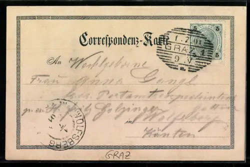 AK Graz, Ruckerlberg, Panorama mit Häusern