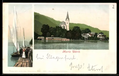 AK Maria Wörth, Kirche am See