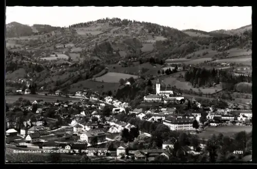 AK Kirchberg a. d. Pielach, Panorama mit Kirche