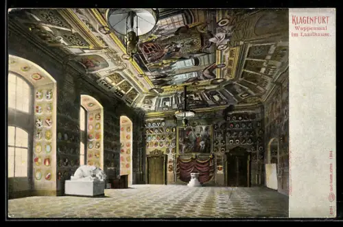 AK Klagenfurt, Wappensaal im Landhause