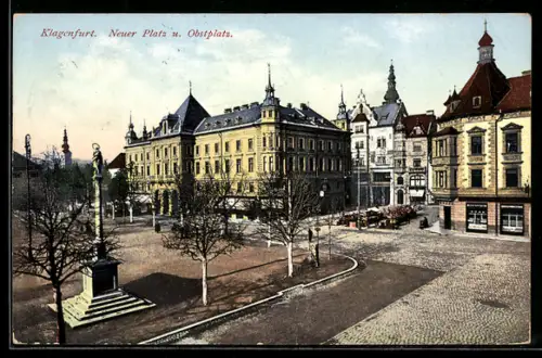 AK Klagenfurt, Neuer Platz und Obstplatz