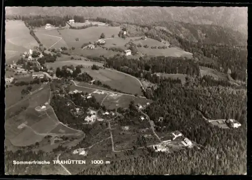 AK Trahütten /Steiermark, Luftaufnahme mit Häusern und Wald