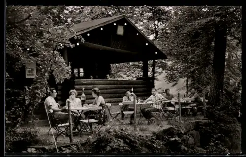 AK Kaiserslautern, Campingplatz Gelterswoog, Blockhaus