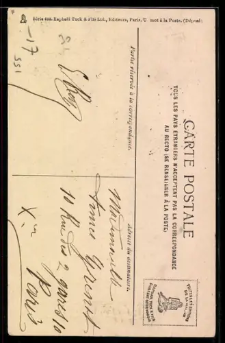 AK Kind auf dem Rücken eines Schweines