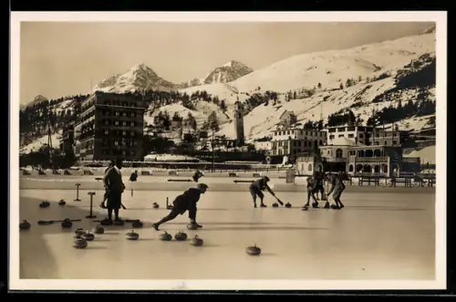 AK St. Moritz, Curling auf dem zugefrorenen See