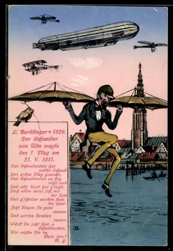 AK Ulm, Schneider von Ulm, Zeppeline und Flugzeuge