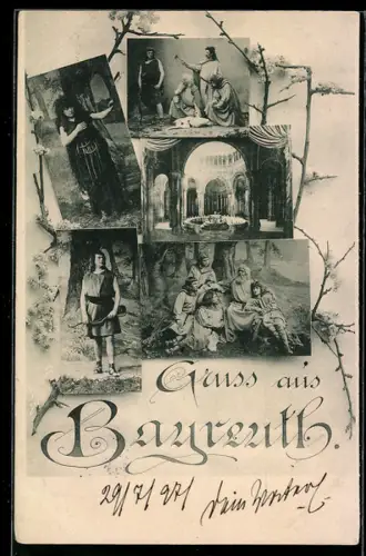 AK Bayreuth, Figuren aus Wagners Opern