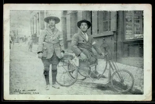 AK Le Tour de France par Oscar sans jambe et son épouse