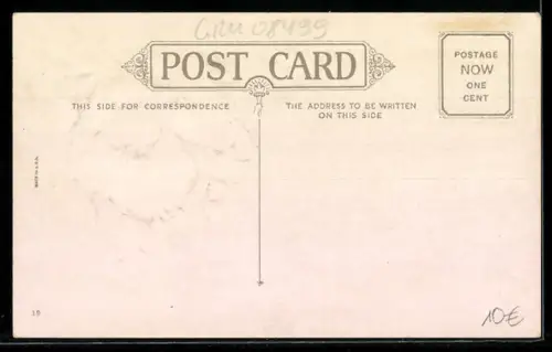 AK Weihnachtsmann mit einem Rentier