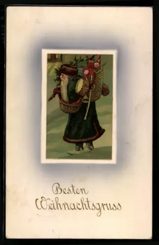 AK Besten Weihnachtsgruss, Weihnachtsmann