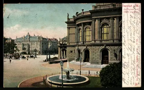 AK Frankfurt a. M., Opernplatz, Hotel Imperial