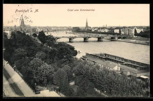 AK Frankfurt a. M., Total vom Untermainkai