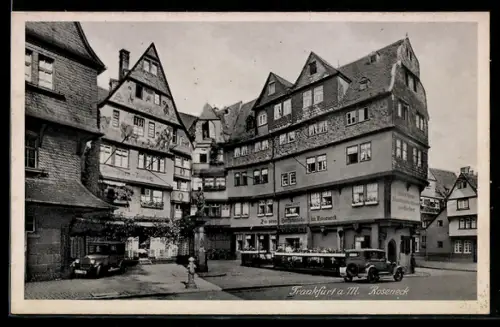 AK Alt-Frankfurt, Roseneck, Zum Römer, Gasthaus Zum Roseneck