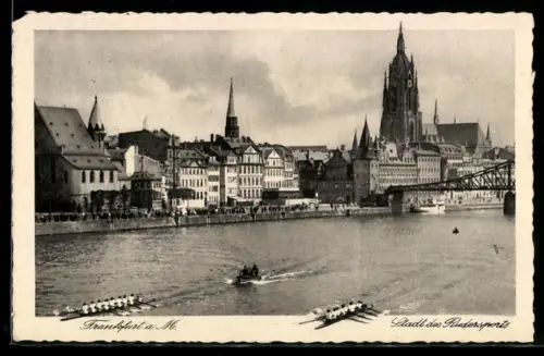 AK Alt-Frankfurt, Dom, Römer, Rudersport
