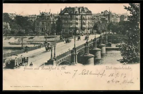 AK Frankfurt a. M., Untermainbrücke