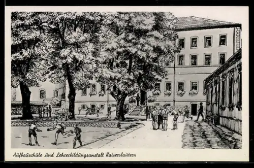 Künstler-AK Kaiserslautern, Aufbauschule und Lehrerbildungsanstalt