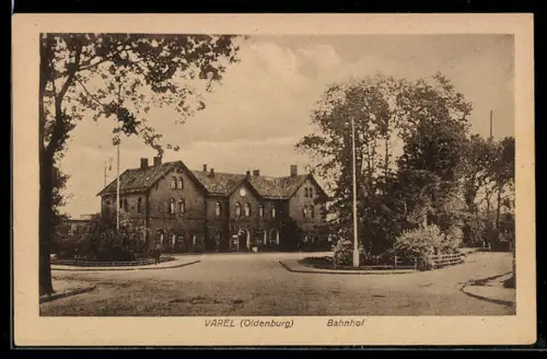 AK Varel /Oldenburg, Bahnhof