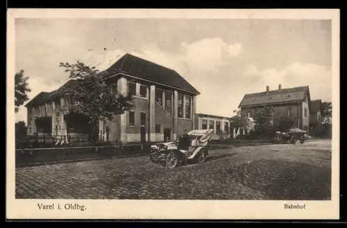 AK Varel i. Oldbg., Bahnhof
