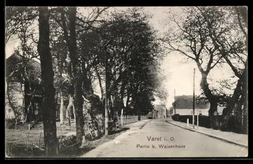 AK Varel i. O., Partie bei Waisenhaus