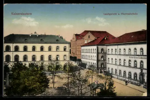 AK Kaiserslautern, Landgericht, Oberrealschule, Naturaliensammlung