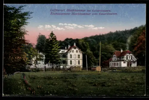 AK Kaiserslautern, Partie am Blechhammer mit Gasthaus