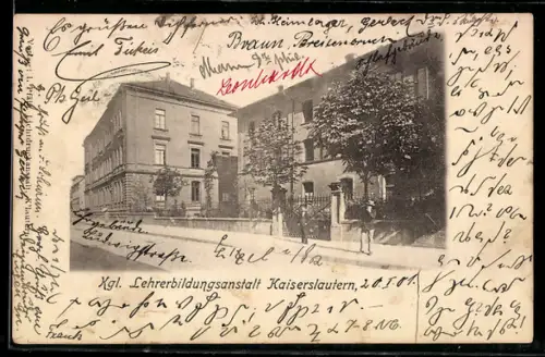 AK Kaiserslautern, Königliche Lehrerbildungsanstalt mit kleinem Garten