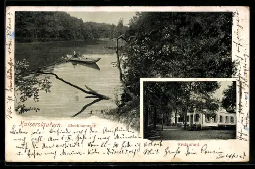 AK Kaiserslautern, Der Blechhammer mit Ruderboot, Restaurant