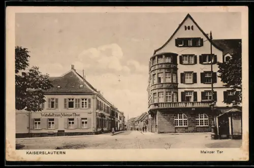 AK Kaiserslautern, Partie am Mainzer Tor, Wirtschaft zum Mainzer Thor