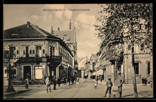 AK Kaiserslautern, Geschäfte in der Eisenbahnstrasse
