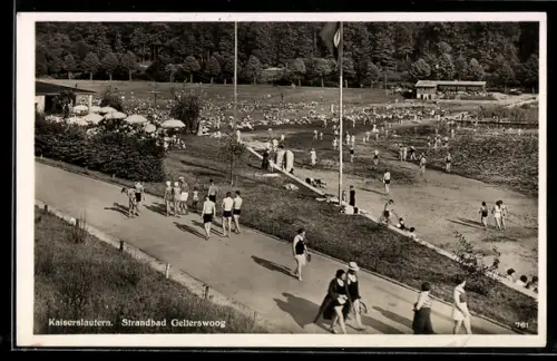 AK Kaiserslautern, Strandbad Gelterswoog mit Gaststätte
