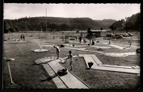 AK Gelterswoog, Strandbad, Auf dem Golfplatz