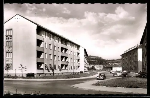 AK Kaiserslautern /Pfalz, Französische Siedlung, Wohnhäuser, Strassenszene