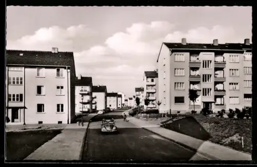 AK Kaiserslautern, Pfeiffertälchen-Slevogtstrasse, Wohnhäuser, Strassenpartie