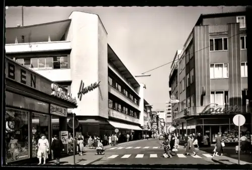 AK Kaiserslautern /Pfalz, Fackelstrasse, Kaufhaus Hansa, Strassenansicht