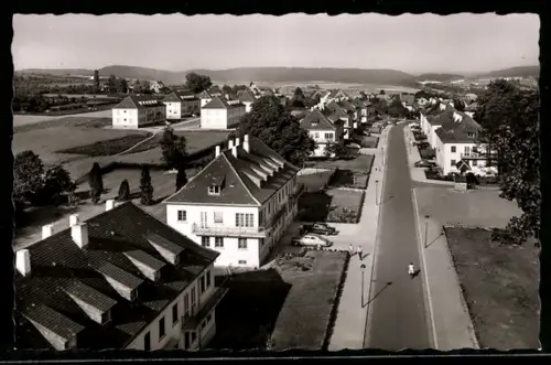 AK Kaiserslautern /Pfalz, Fliegerstrasse aus der Vogelschau