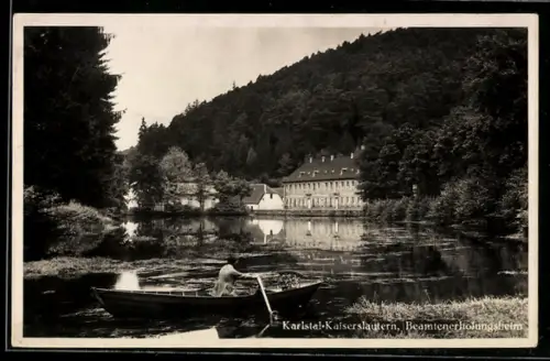 AK Karlstal /Kaiserslautern, Beamtenerholungsheim, Bootspartie