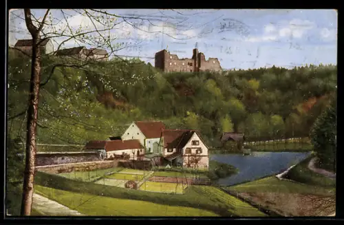 AK Kaiserslautern, Karlstal, Klugsche Mühle, Ruine Wilenstein