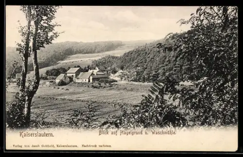 AK Kaiserslautern, Blick auf Hagelgrund und Waschmühle