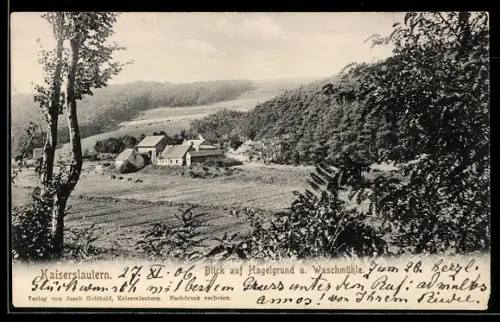 AK Kaiserslautern, Hagelgrund und Waschmühle mit Umgebung