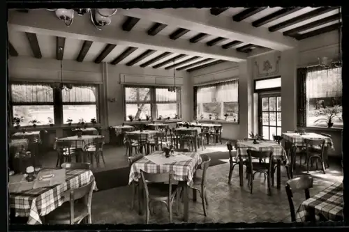 AK Gelterswoog bei Kaiserslautern, Gasthaus und Pension Schmitt, Inh. Jakob Schmitt, Speisesaal