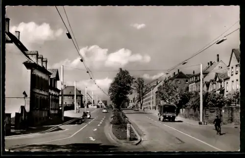 AK Kaiserslautern, Pariser Strasse, Stadtausfahrt