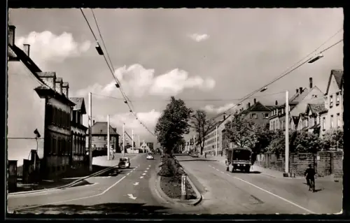 AK Kaiserslautern, Pariser Strasse, Stadtausfahrt