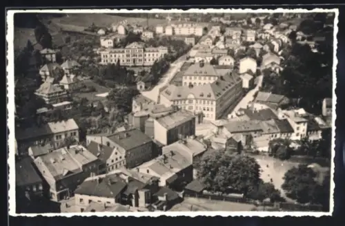 Foto-AK Esslingen a. N., Teilansicht mit Strassenpartie