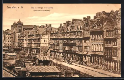 AK Frankfurt a. M., Die ehemalige Judengasse