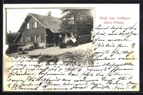 AK Unter-Plättig, Gaststhof Forsthaus