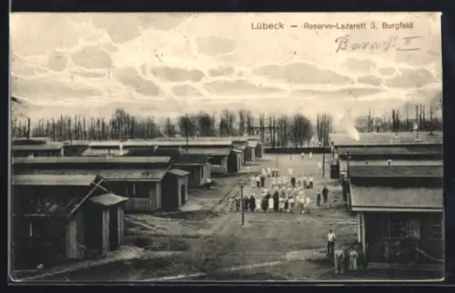 AK Lübeck, Reserve-Lazarett 3, Burgfeld