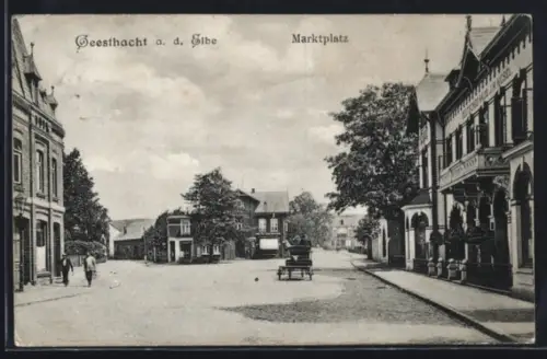 AK Geesthacht a. d. Elbe, Marktplatz
