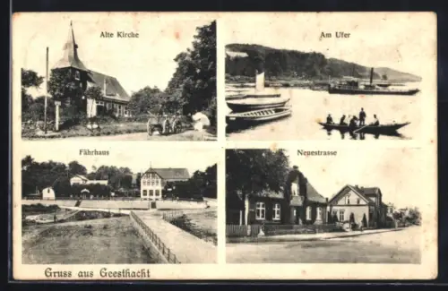 AK Geesthacht, Fährhaus, Alte Kirche, Neuestrasse